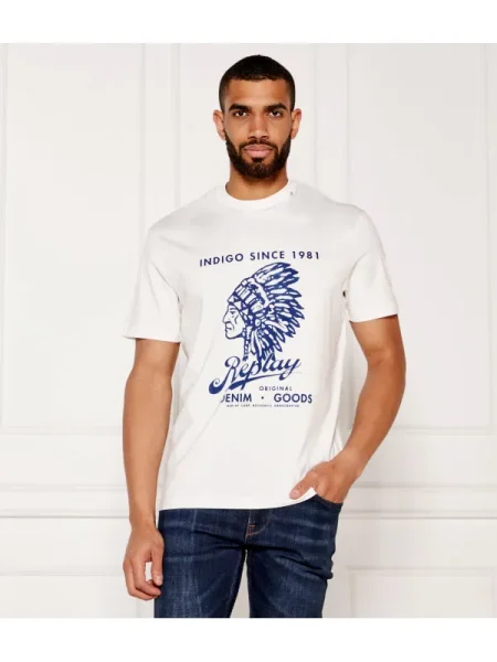 Replay Tricou alb