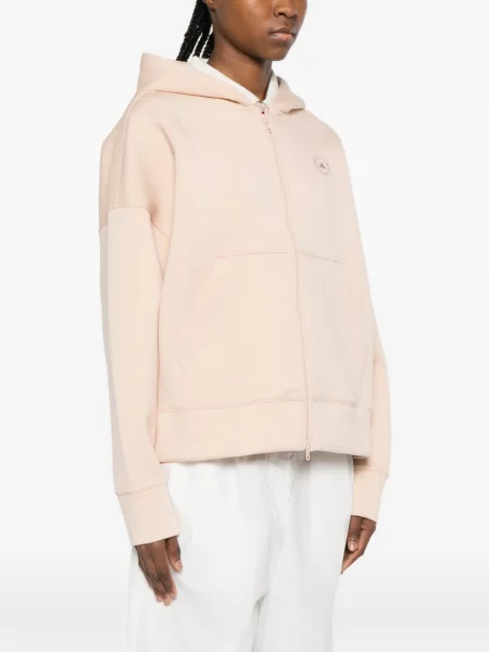 Geacă Adidas By Stella Mccartney cu glugă roz