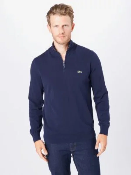 LACOSTE Pulover marin albastru
