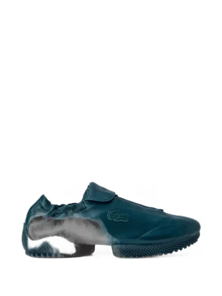 Sneakerși Lacoste din piele verde