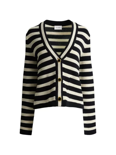 Cardigan St. John cu dungi negru
