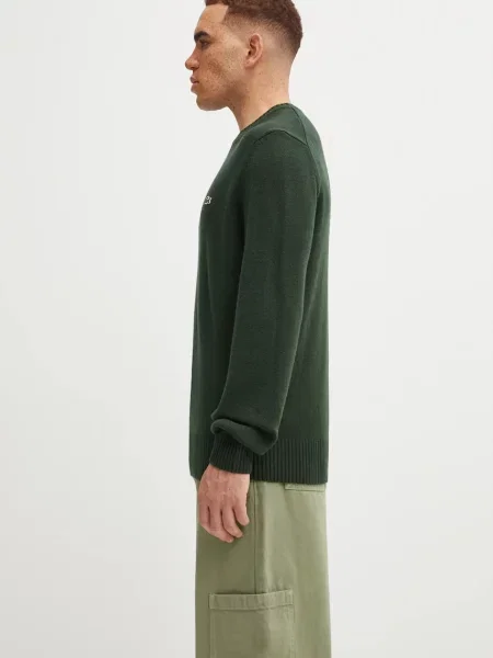 Pulover Lacoste de lână verde