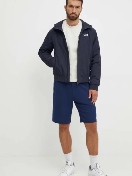 Geacă Emporio Armani Ea7 albastru