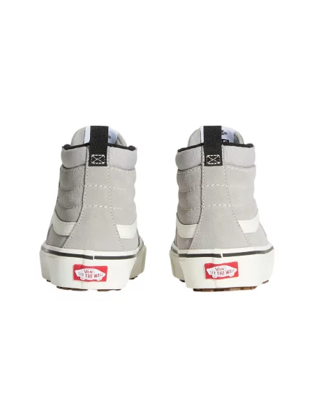 Kožené členkové topánky Vans sivá