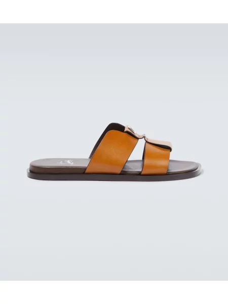 Sandale Christian Louboutin din piele maro