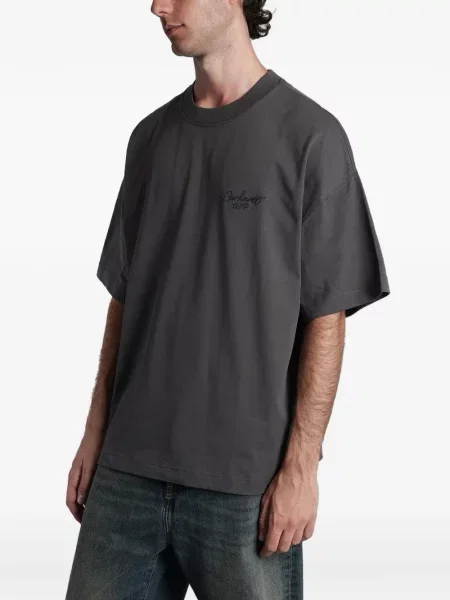 Μπλούζα Carhartt Wip με κέντημα γκρι