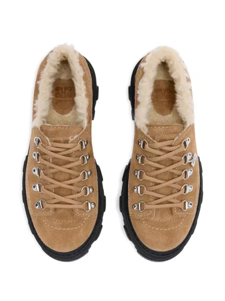 Semišové loafers Ganni hnědé