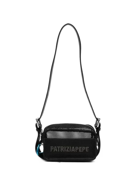 Geantă de mână Patrizia Pepe plasă negru
