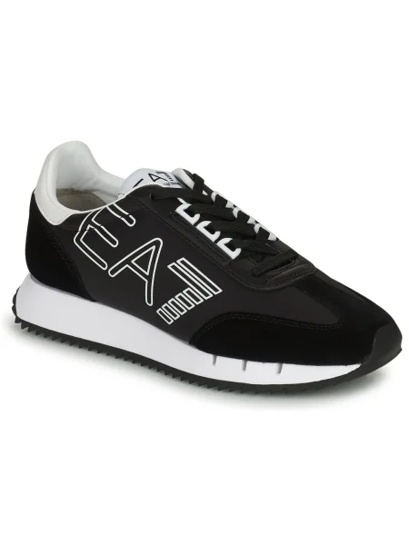 Pantofi Ea7 Emporio Armani retro alb