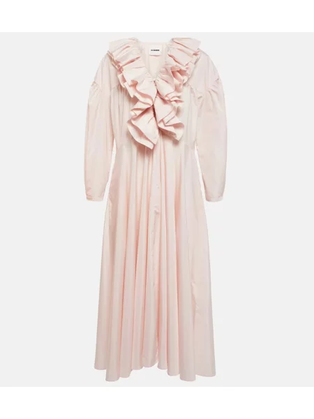 Rochie midi Jil Sander până la genunchi de costum roz