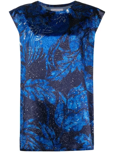 Halenka Yohji Yamamoto Pre-owned s potiskem modrá