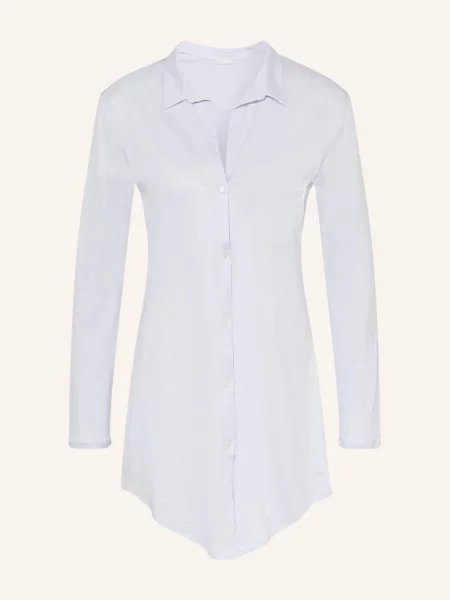 Hanro Noční Košile Cotton Deluxe tmavě modrá
