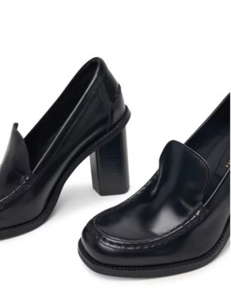 Loaferiai Tommy Hilfiger su kvadratine nosimi juoda