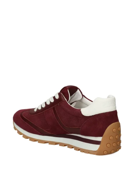 Sneakerși Lauren Ralph Lauren din piele de căprioară roșu