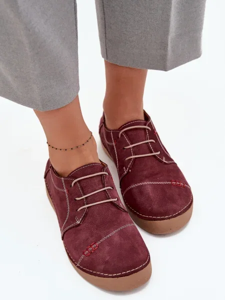 Mocasini Artiker din piele alb