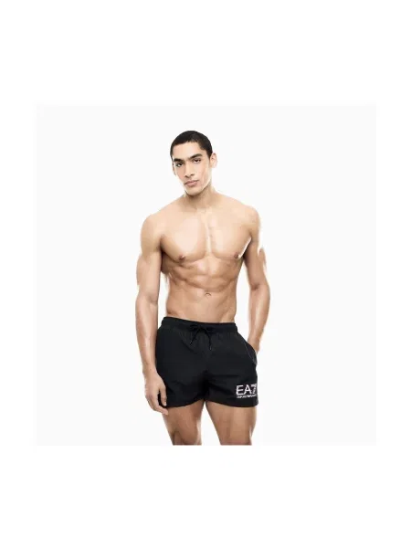 Pantaloni Emporio Armani albastru