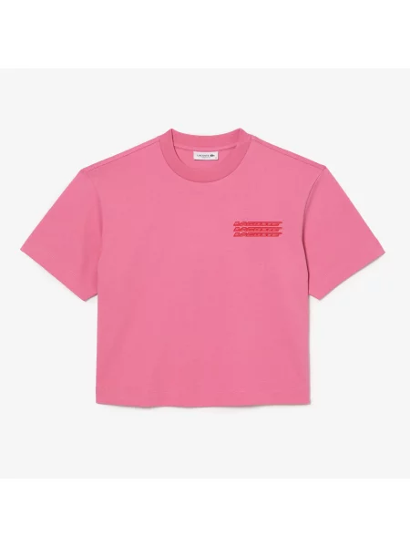 Lacoste футболка рожева