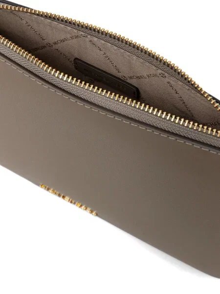 Portofel Michael Michael Kors cu volane plisat de lână negru