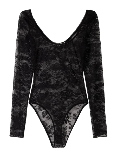 Bershka Tričkové body černá