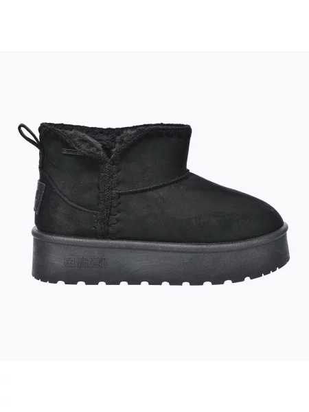 Snehule Big Star Shoes na platforme čierna