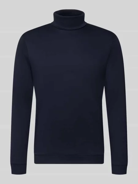 Longsleeve z czystej bawełny o kroju regular fit Model Pima' Ragman granatowa
