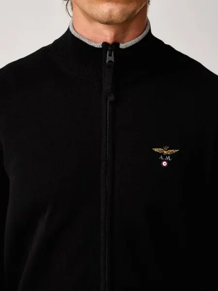 Aeronautica Militare férfi kardigán fekete