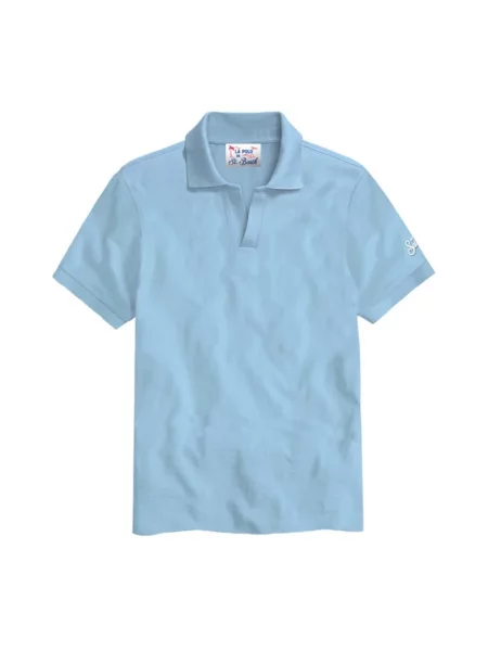 Koszulka polo Mc2 Saint Barth niebieska
