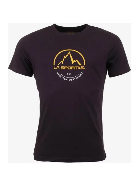 Koszulka z krótkim rękawem La Sportiva Logo Tee Czarno-żółta XL czarna