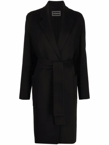 Płaszcz 10 Corso Como jednorzędowy czarny