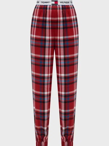 Картата фланелева піжама Tommy Hilfiger червона