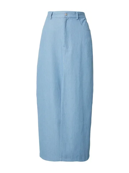 PIECES Fustă ASTA denim albastru