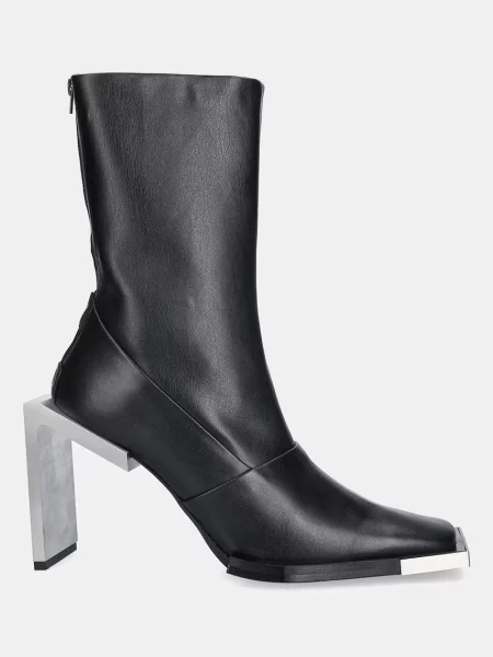 Кожаные ботинки Heliot Emil черные