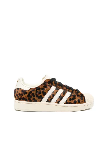 Sneakersy Adidas Superstar brązowe