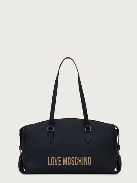 Love Moschino geantă pentru femei cu imitație de piele negru