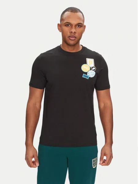Puma Marškinėliai Graphics Icon juoda
