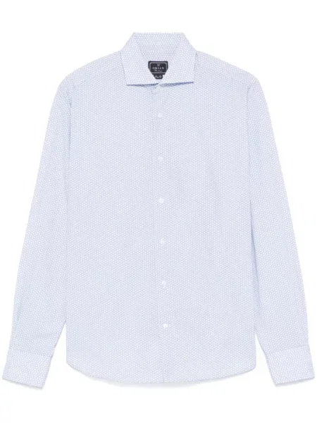 Košile Orian s potiskem modrá