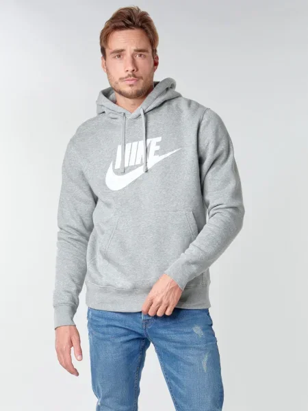 Hanorac cu glugă Nike gri