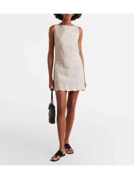 Rochie Faithfull de in cu buline bej