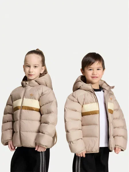 Zimní bunda adidas béžová