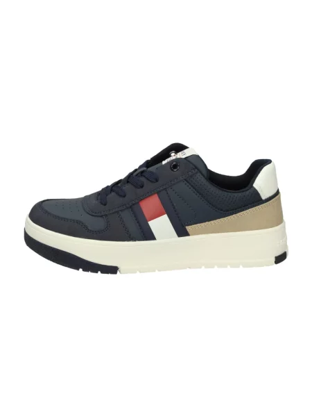 Sneakersy Tommy Hilfiger skórzane niebieskie