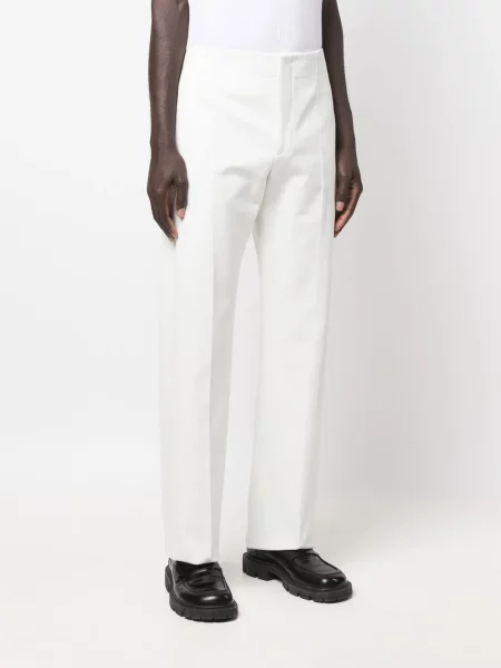 Kalhoty Salvatore Ferragamo bílé