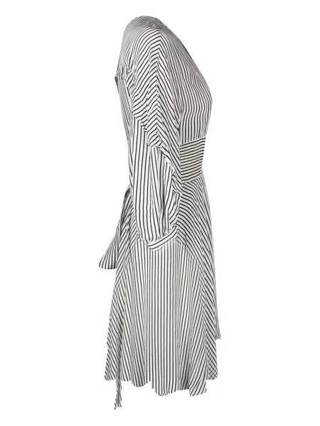 Rochie mini Maje cu dungi de costum alb