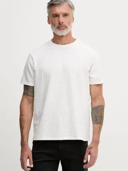 Armani Exchange tričko béžové