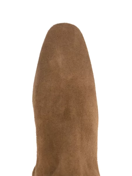 Botine Dear Frances din piele de căprioară maro