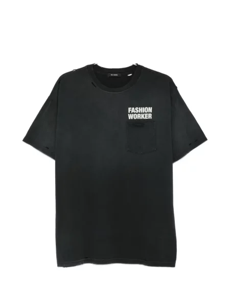 Tricou Willy Chavarria cu decolteu rotund negru