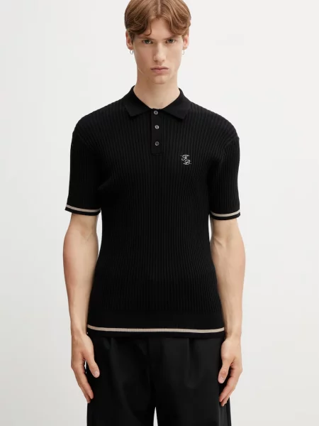 Tricou polo Filling Pieces tricotate