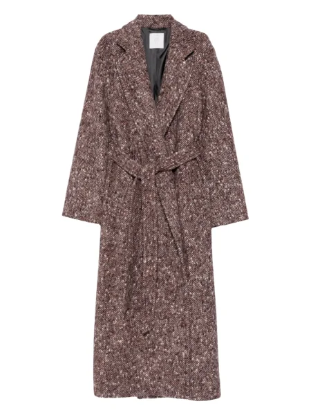 Palton Eleventy cu model herringbone violet