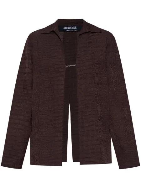 Koszula Jacquemus brązowa