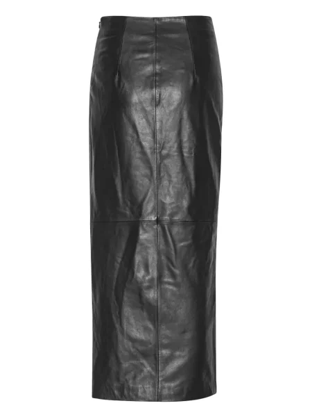 Fustă din piele Rotate Birger Christensen negru