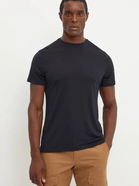 Icebreaker tricou sport Merino Cool-Lite Sphere III neted negru